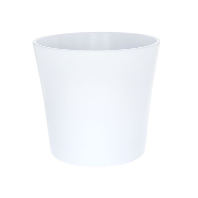 Fehér kerámia Calypso kaspó, 30 cm
