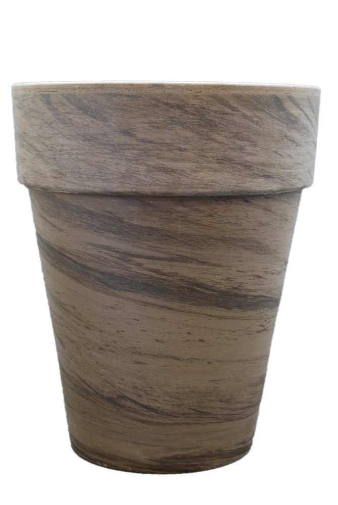 Szürke agyag virágcserép XL, 38 cm