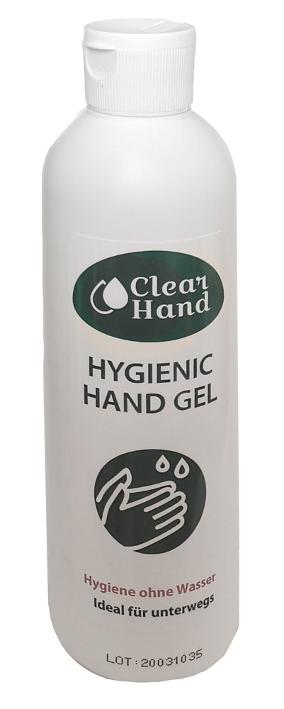 Kézfertőtlenítő gél, alkohollal, vízmentes, foltmentes 250 ml - Clean Hand