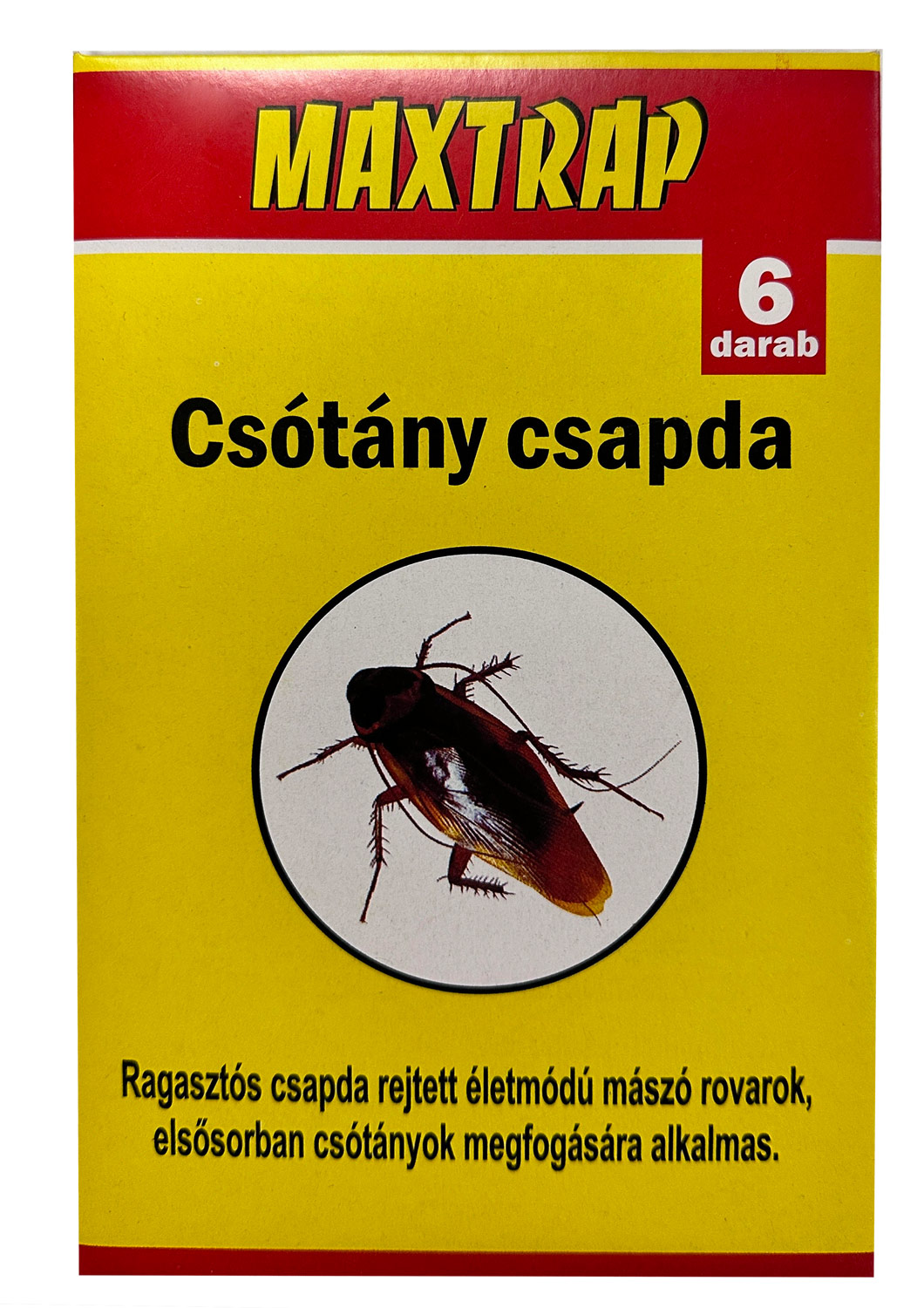 Maxtrap csótánycsapda 22x14cm 6db/csomag