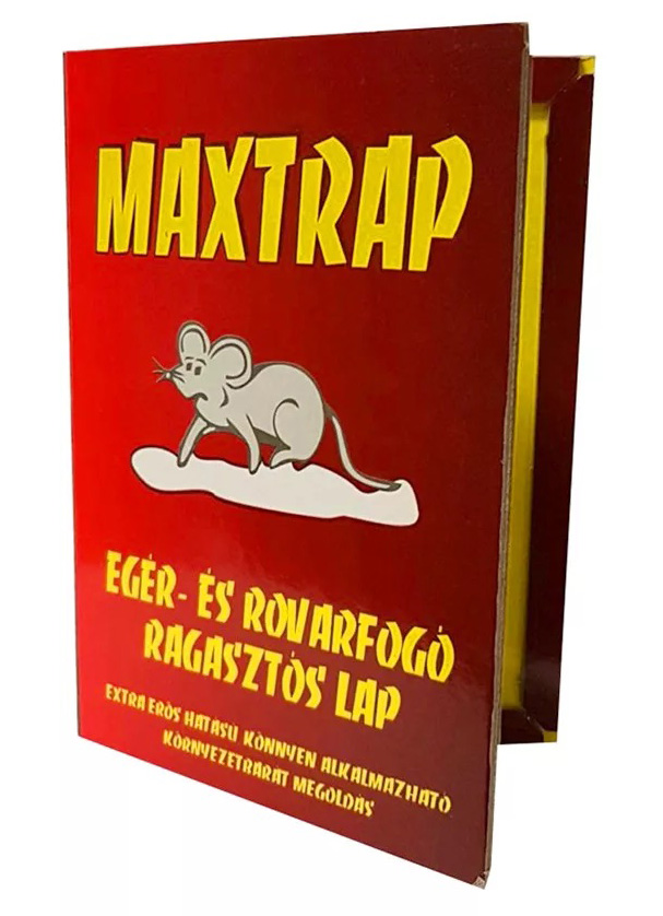 Maxtrap egérfogó ragasztó lap közepes 19 cm x 12 cm duplán