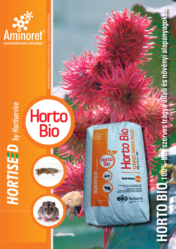 Horto-Biopellet - Horto Bio, szerves trágya 25 kg - A gyökereket károsító kártevők ellen is!
