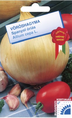 Budapesti Kertimag Vöröshagyma Spanyol óriás vetőmag  2 g