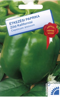 Budapesti Kertimag Étkezési Paprika Zöld Kaliforniai vetőmag 50 szem