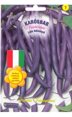 Budapesti Kertimag Karósbab Lila hüvelyű  vetőmag 10 g