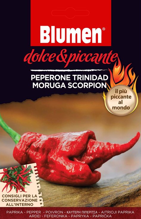 Blumen Trinidad moruga scorpion paprika - a világ legerősebb paprikája