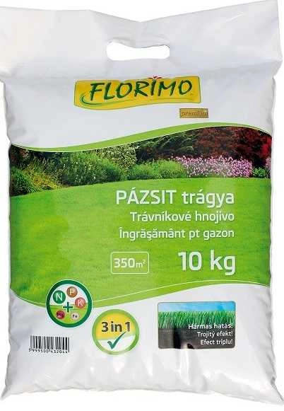 Florimo® Gyep Műtrágya 3 in 1, 10 kg, pázsit trágya