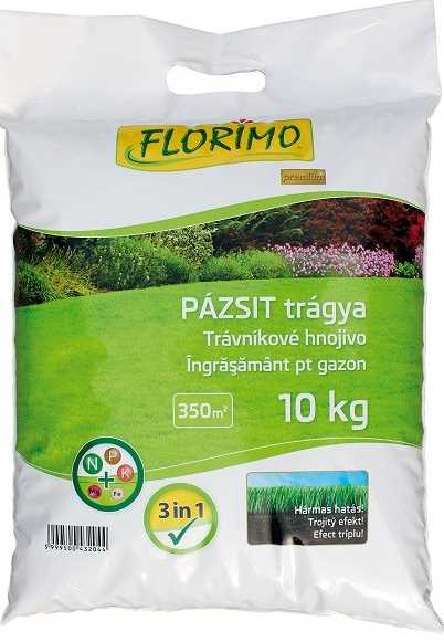 Florimo Gyep Műtrágya 3 in 1, 10 kg, pázsit trágya