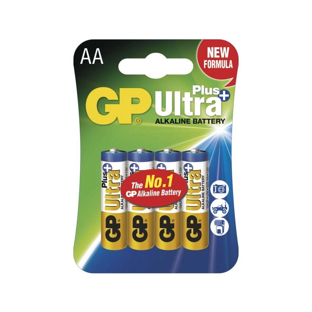 GP Ultra Plus alkáli ceruza elem, LR6 (AA), 4db/bliszter