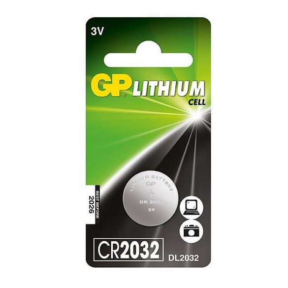 GP lithium gombelem CR2032 GP Lithium 3V/220 mAh