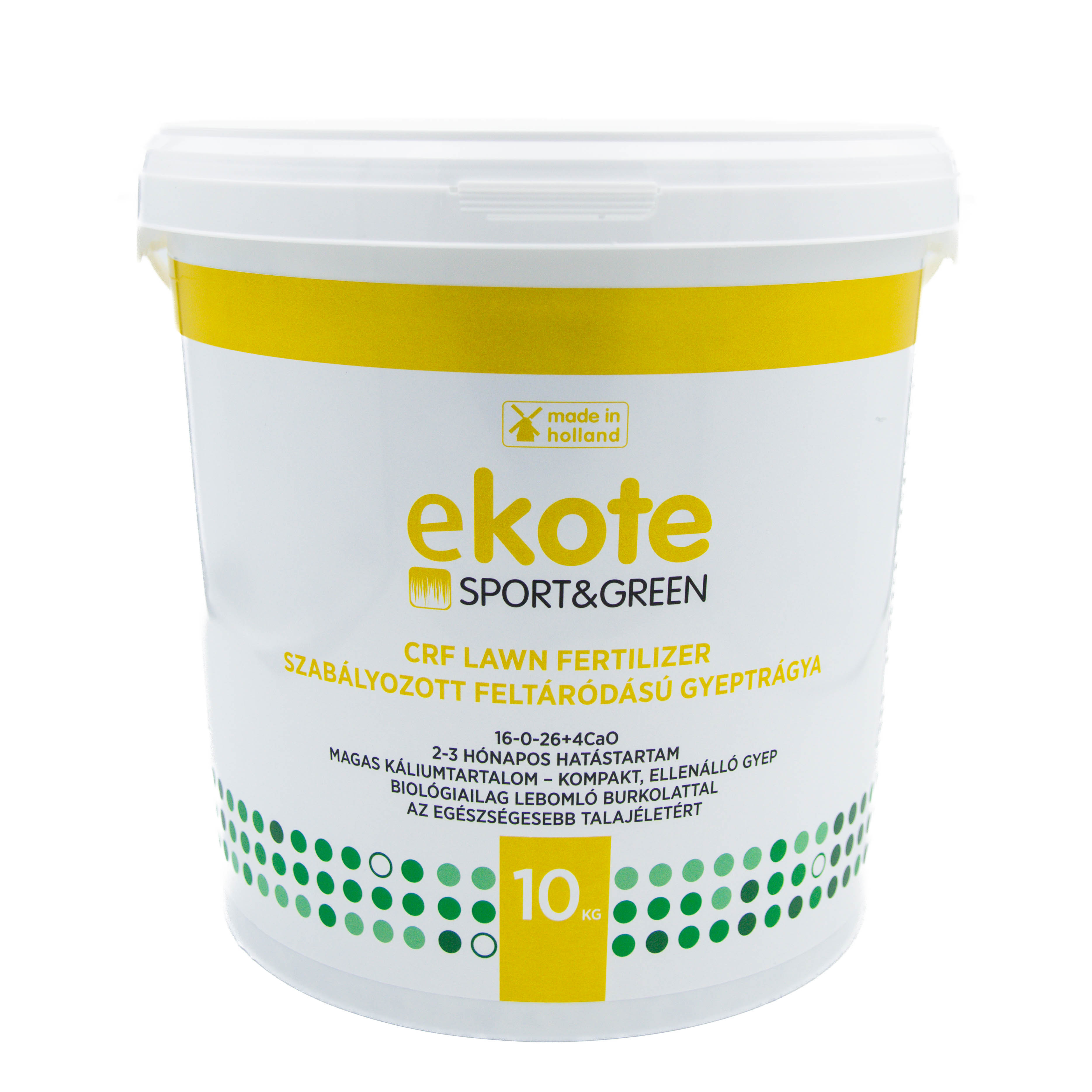 Ekote Sport&Green nyári-őszi gyeptrágya 2-3 hó 16-0-26+3CaO 10 kg