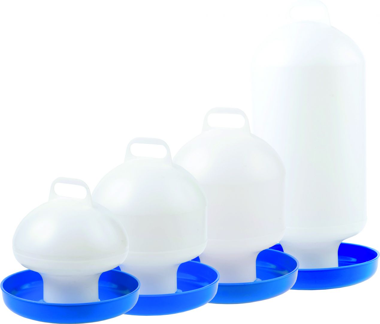 Baromfi itató - 2,5L - fehér/kék