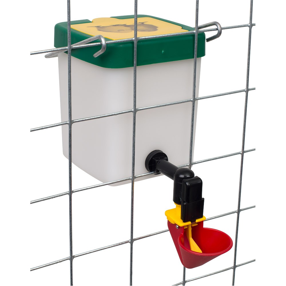 Tartályos kis csepptálcás itató, 0.5 liter, piros