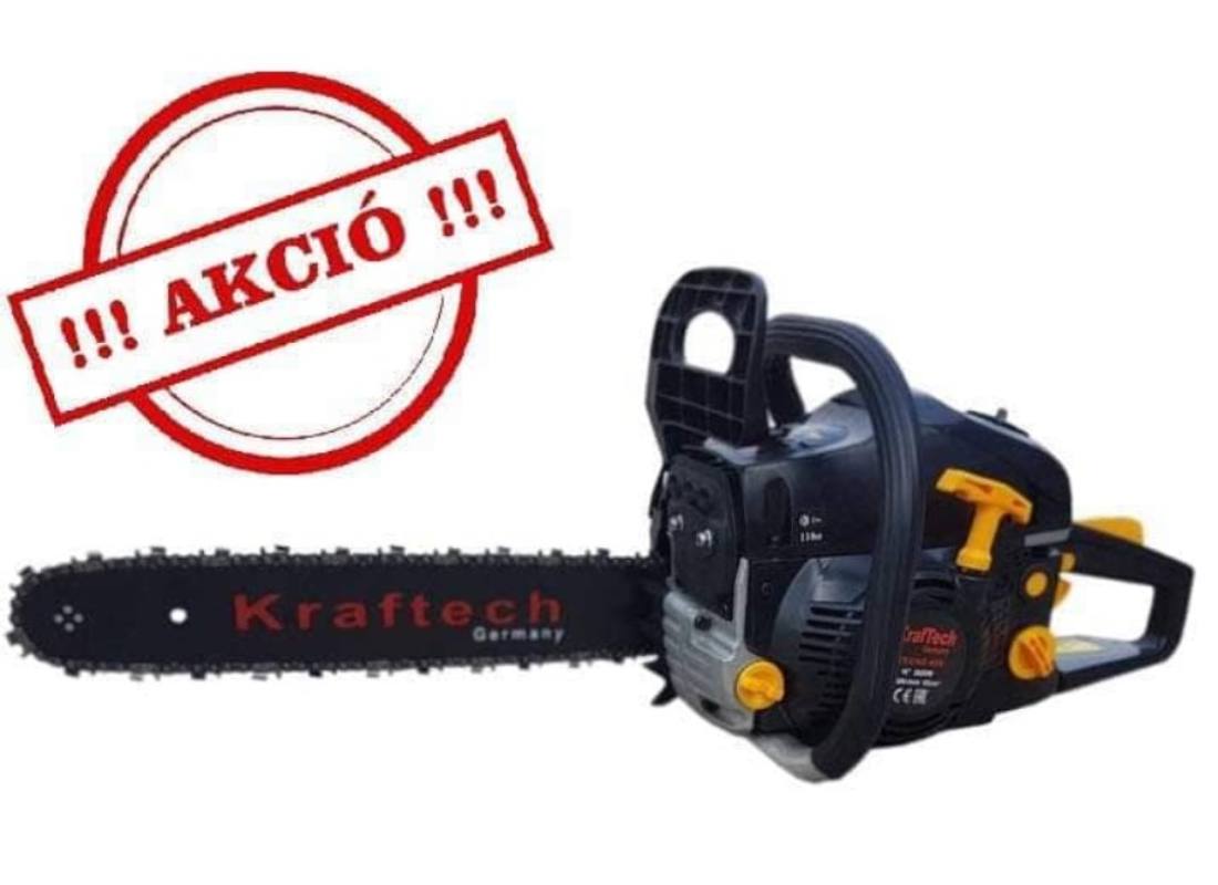Kraftech CHS-49S benzines láncfűrész  65 cm³  4.9 LE