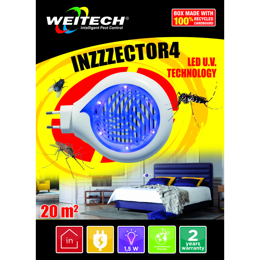 Weitech LED-es szúnyogcsapda INZZZECTOR 4 - LED UV