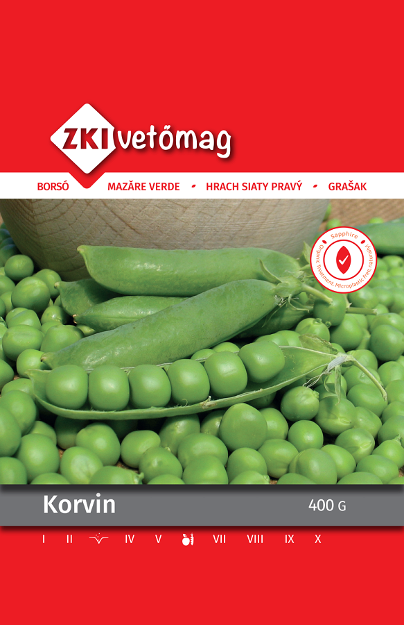 ZKI Zöldborsó Korvin Vetőmag 400g