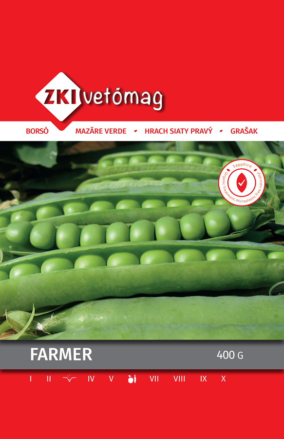 ZKI Zöldborsó Farmer Vetőmag 400g
