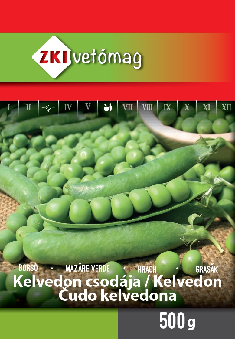 ZKI Zöldborsó Kelvedon Csodája Vetőmag 400g