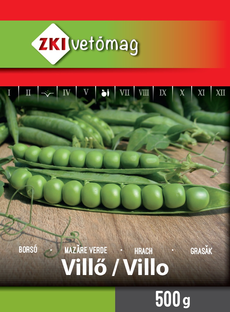 ZKI Zöldborsó Villő Vetőmag 500g
