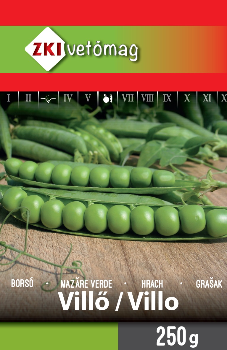 ZKI Zöldborsó Villő Vetőmag 200g
