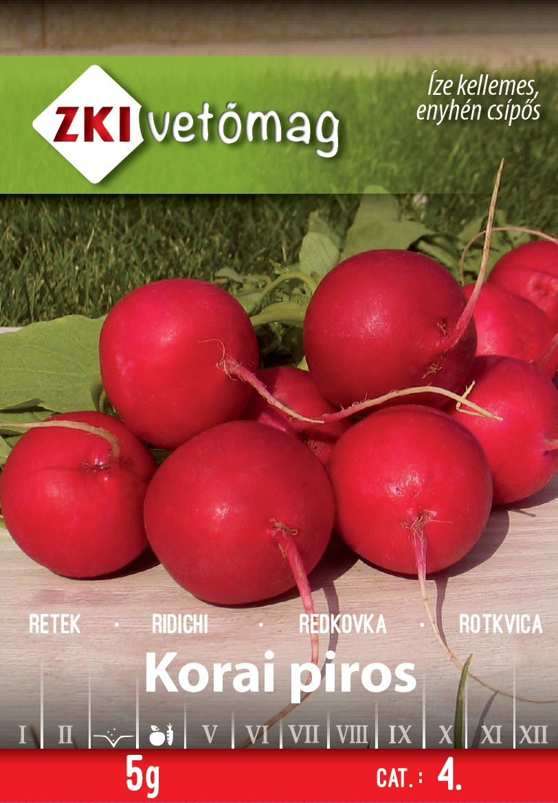 ZKI Retek Korai Piros Vetőmag 5g