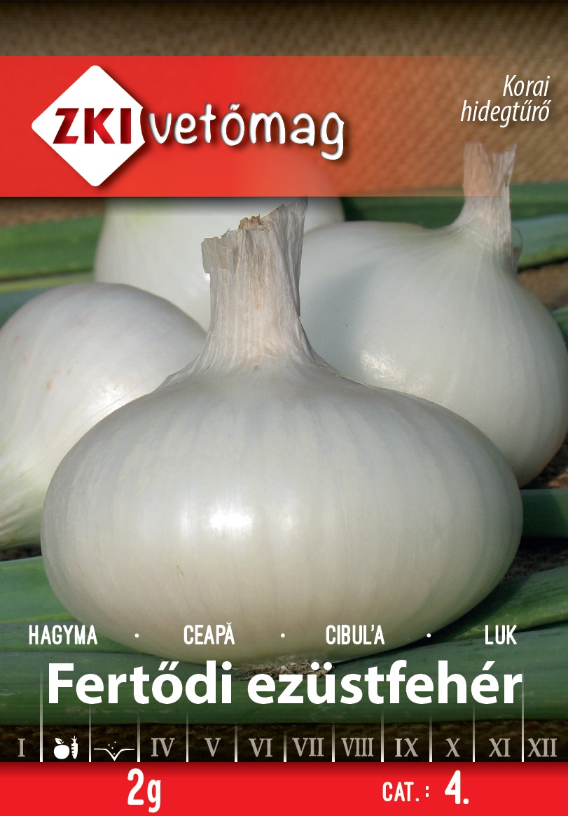 ZKi Hagyma Fertődi Ezüstfehér Vetőmag 2g