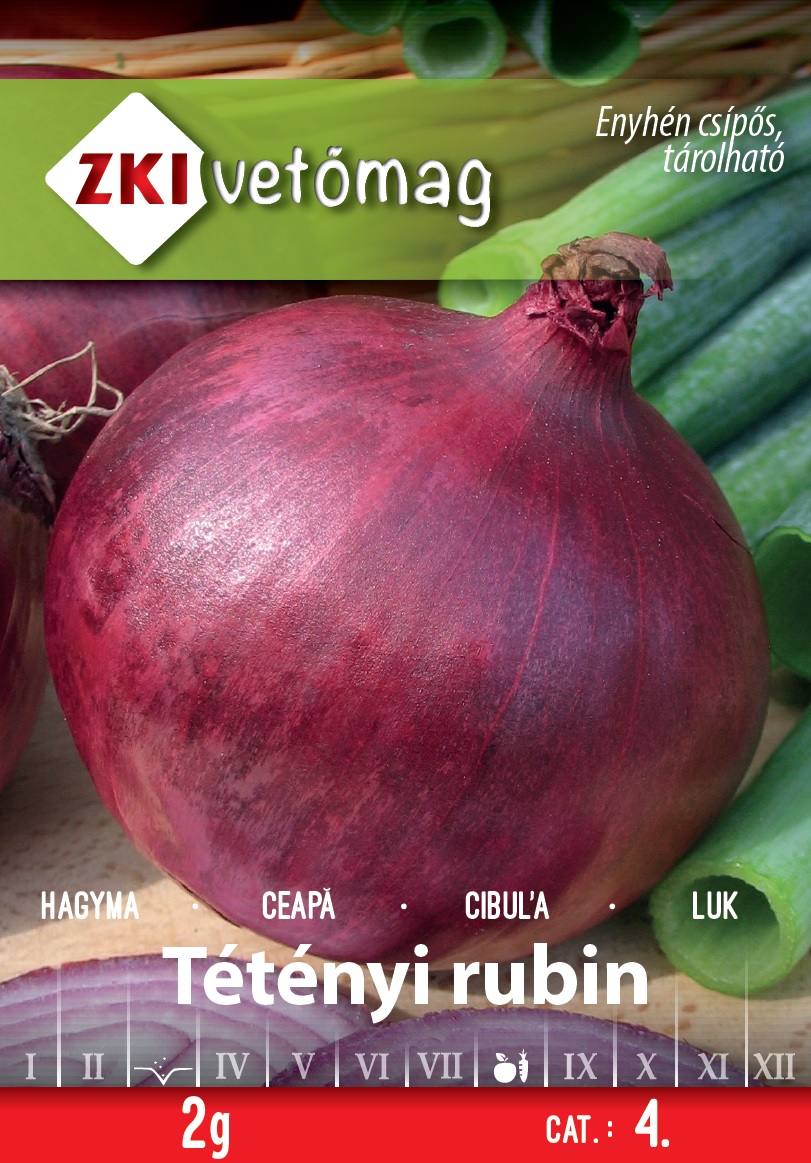 ZKI Hagyma Tétényi Rubin Vetőmag 2g