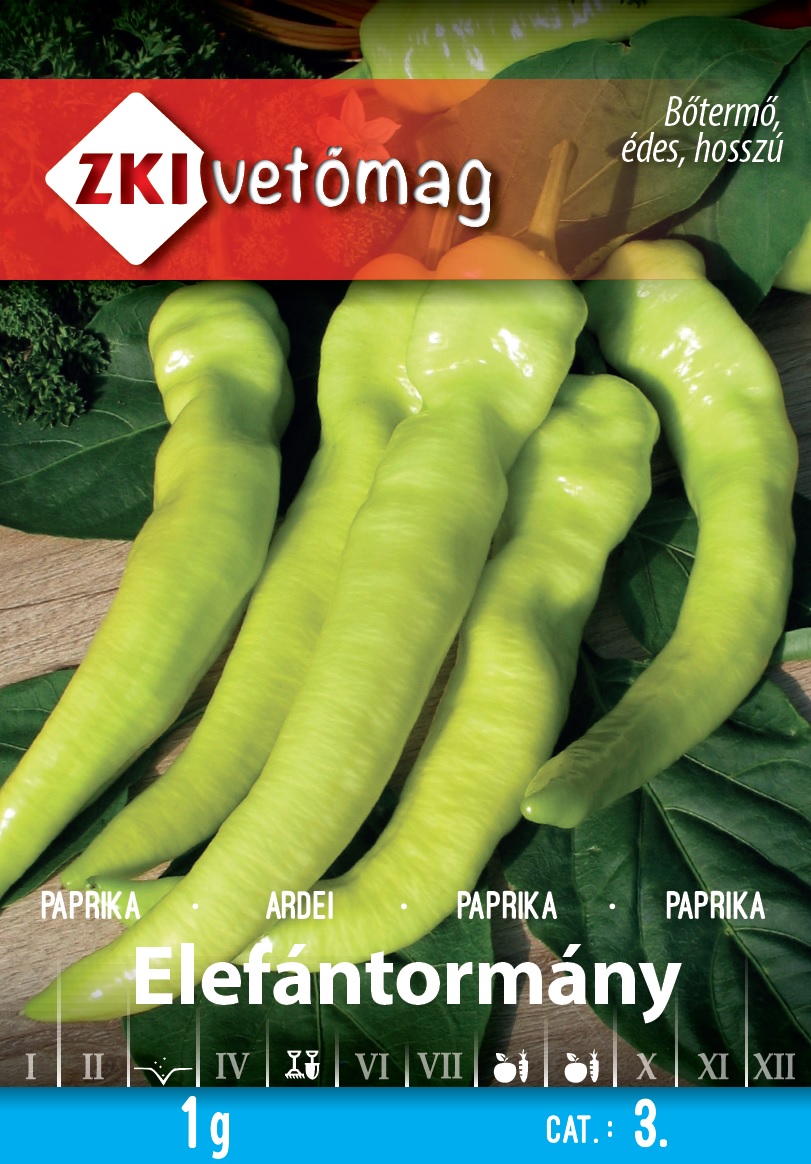 ZKI Paprika Elefántormány Vetőmag 1g