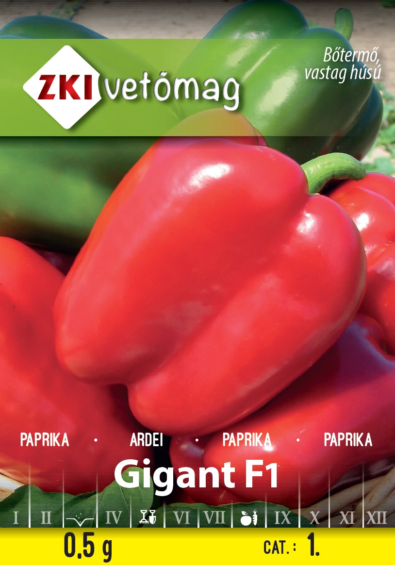 ZKI Paprika Gigant F1 Vetőmag 0,5g