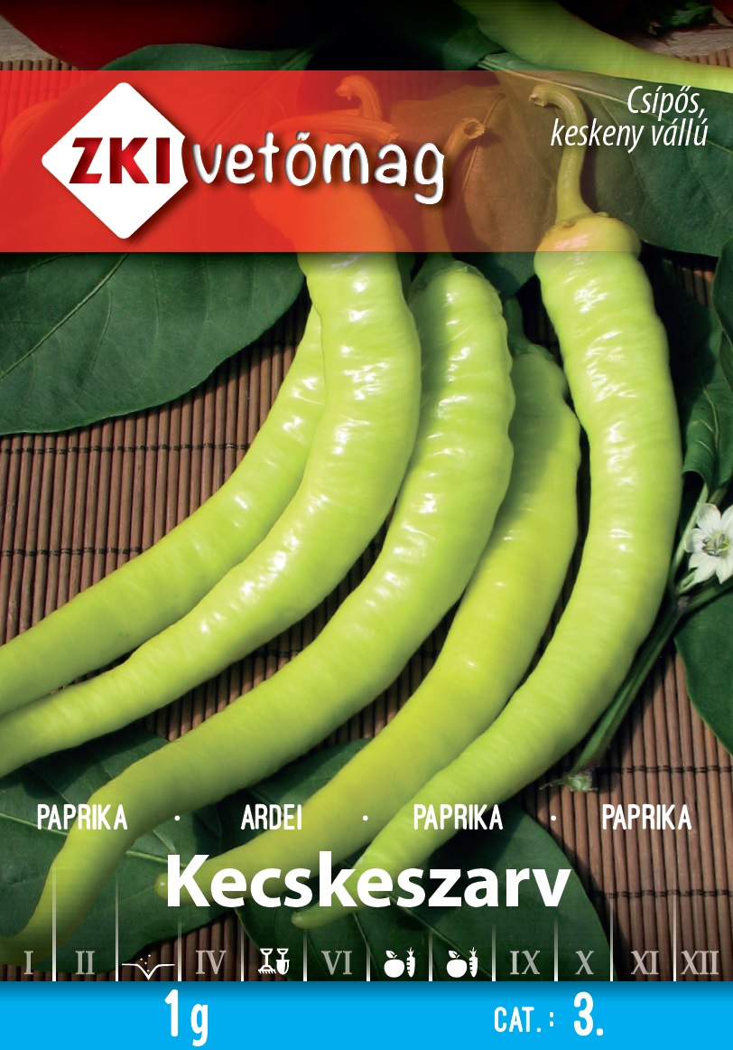 ZKI Paprika Kecskeszarv Vetőmag 1g