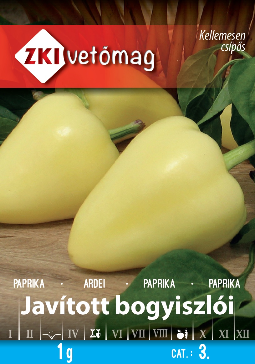 ZKI Paprika Javított Bogyiszlói Vetőmag 1g