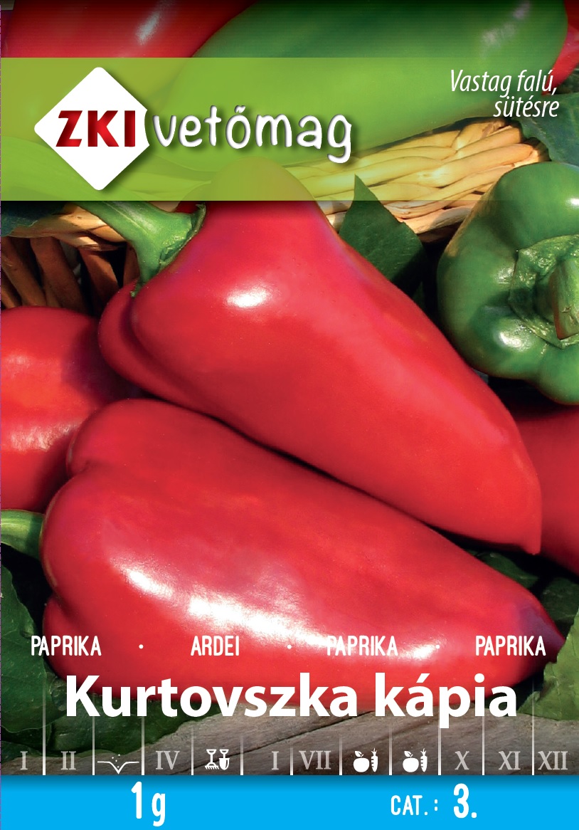 ZKI Paprika Kurtovszka Kápia Vetőmag 1g