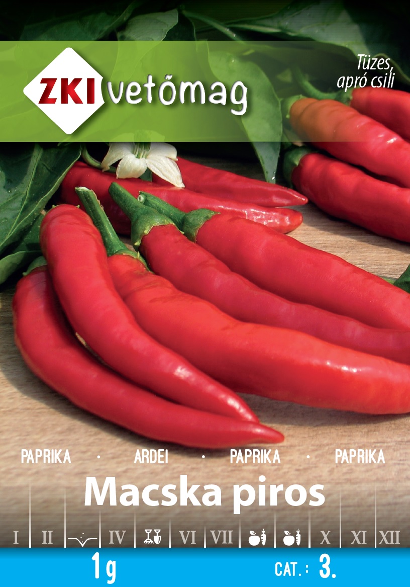 ZKI Paprika Macskapiros Vetőmag 1g