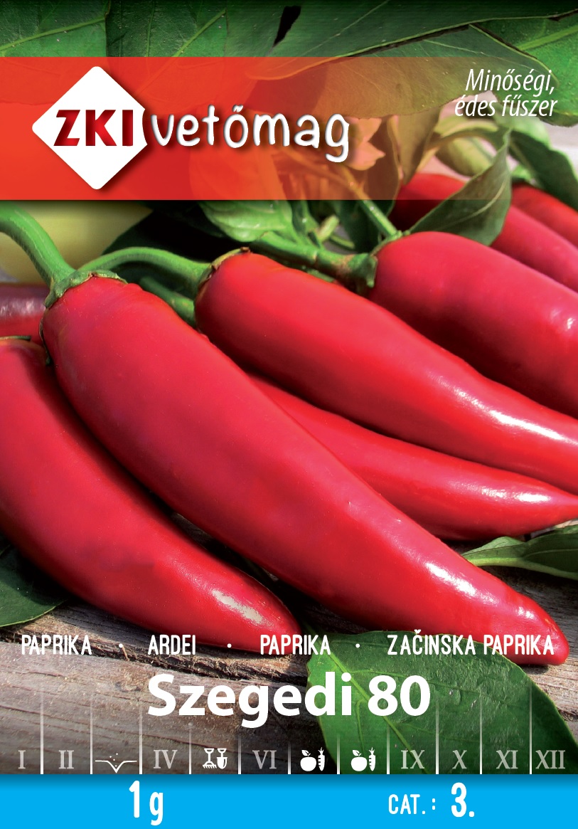 ZKI Paprika Szegedi 80 Vetőmag 1g