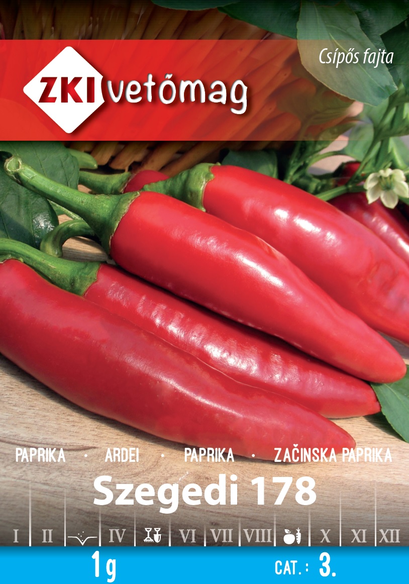 ZKI Paprika Szegedi 178 Vetőmag 1g