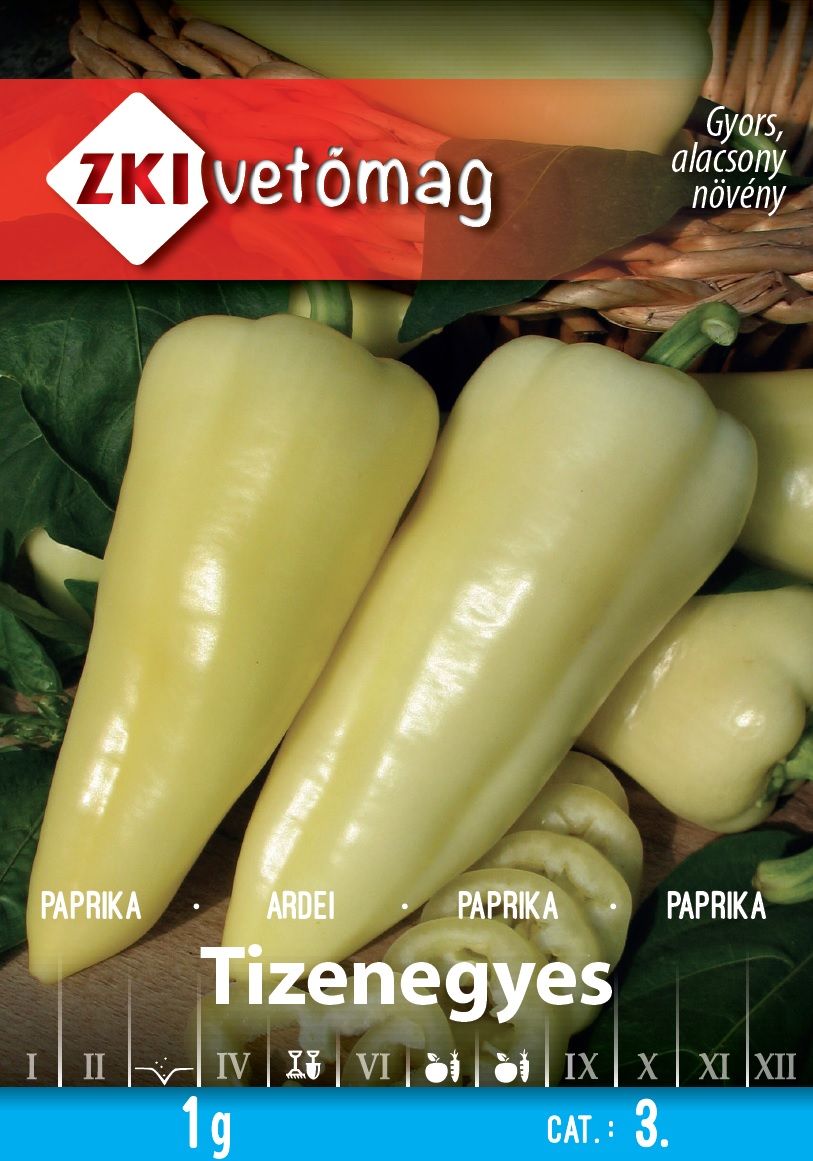 ZKI Paprika Tizenegyes Vetőmag 1g