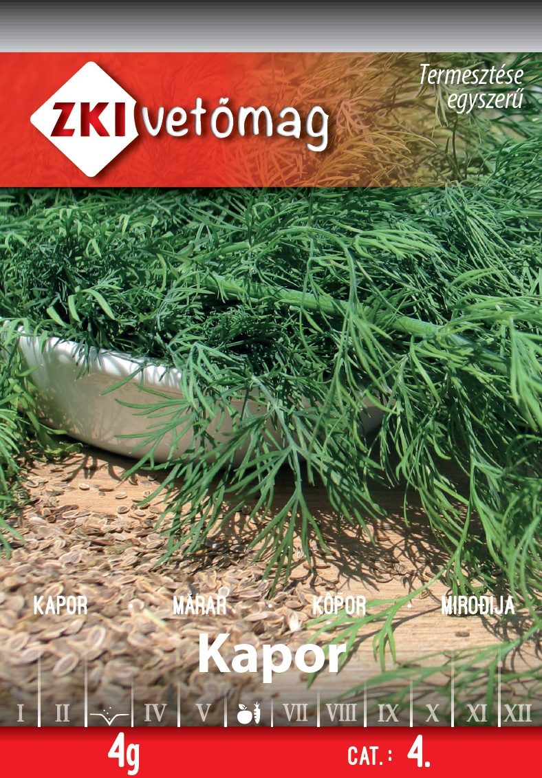ZKI Kapor Vetőmag 4g