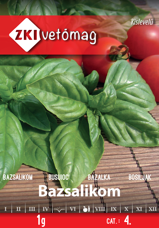ZKI Kislevelű Bazsalikom Vetőmag 1g
